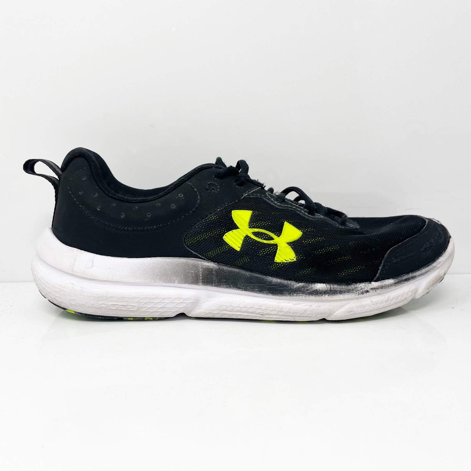 Under Armour Mens Charged Assert 10 3026175-007 Black Running Shoes Sneakers 10