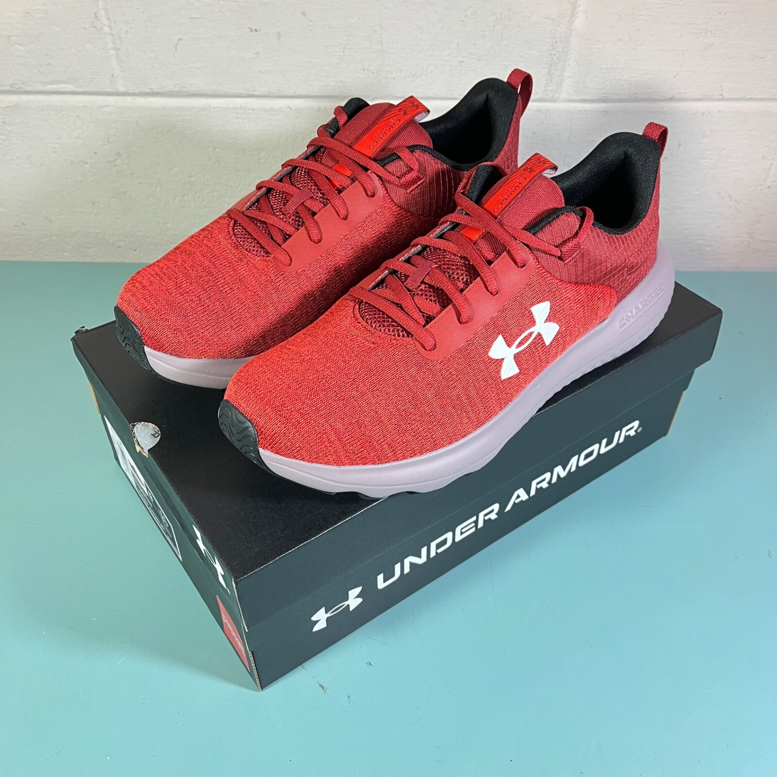 Under Armour 3026679-800 UA CHARGED REVITALIZE ORG/GRY Shoes Sneakers sz 13 *NEW