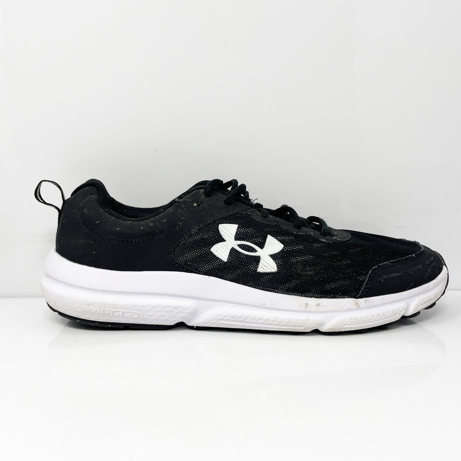 Under Armour Mens Charged Assert 10 3026175-001 Black Running Shoes Sneaker 10.5