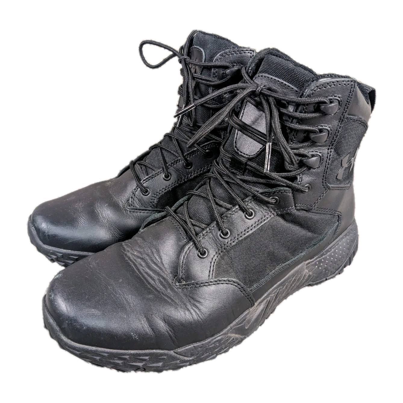 Under Armour Stellar Mid Tactical Boots Men’s Size 9 Black Military Lace Up Work