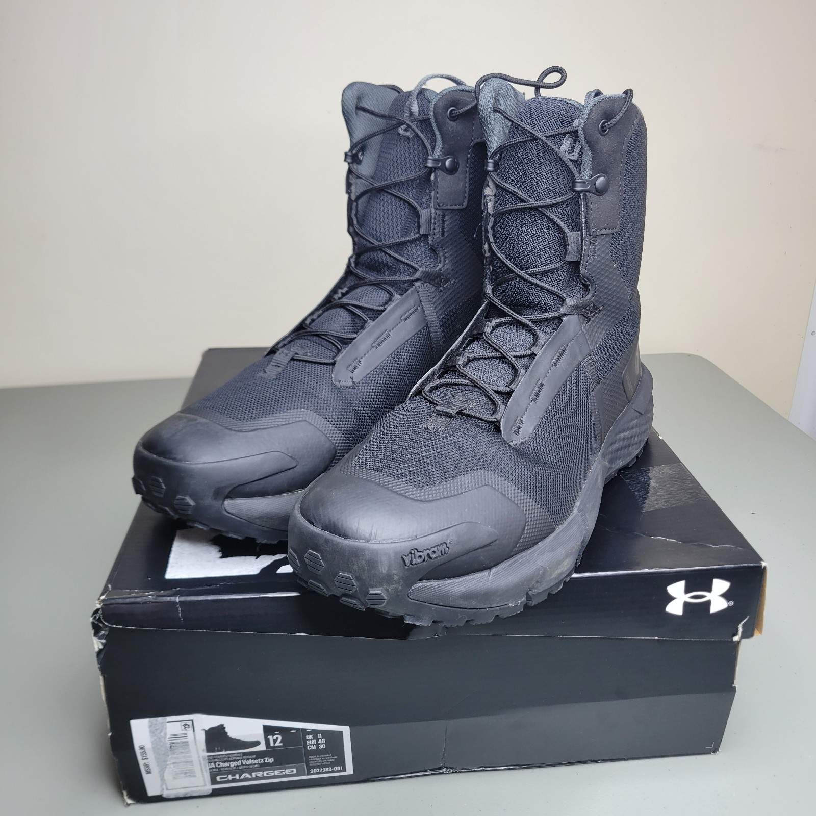Men’s Under Armour UA Charged Valsetz Zip Boots Size 12