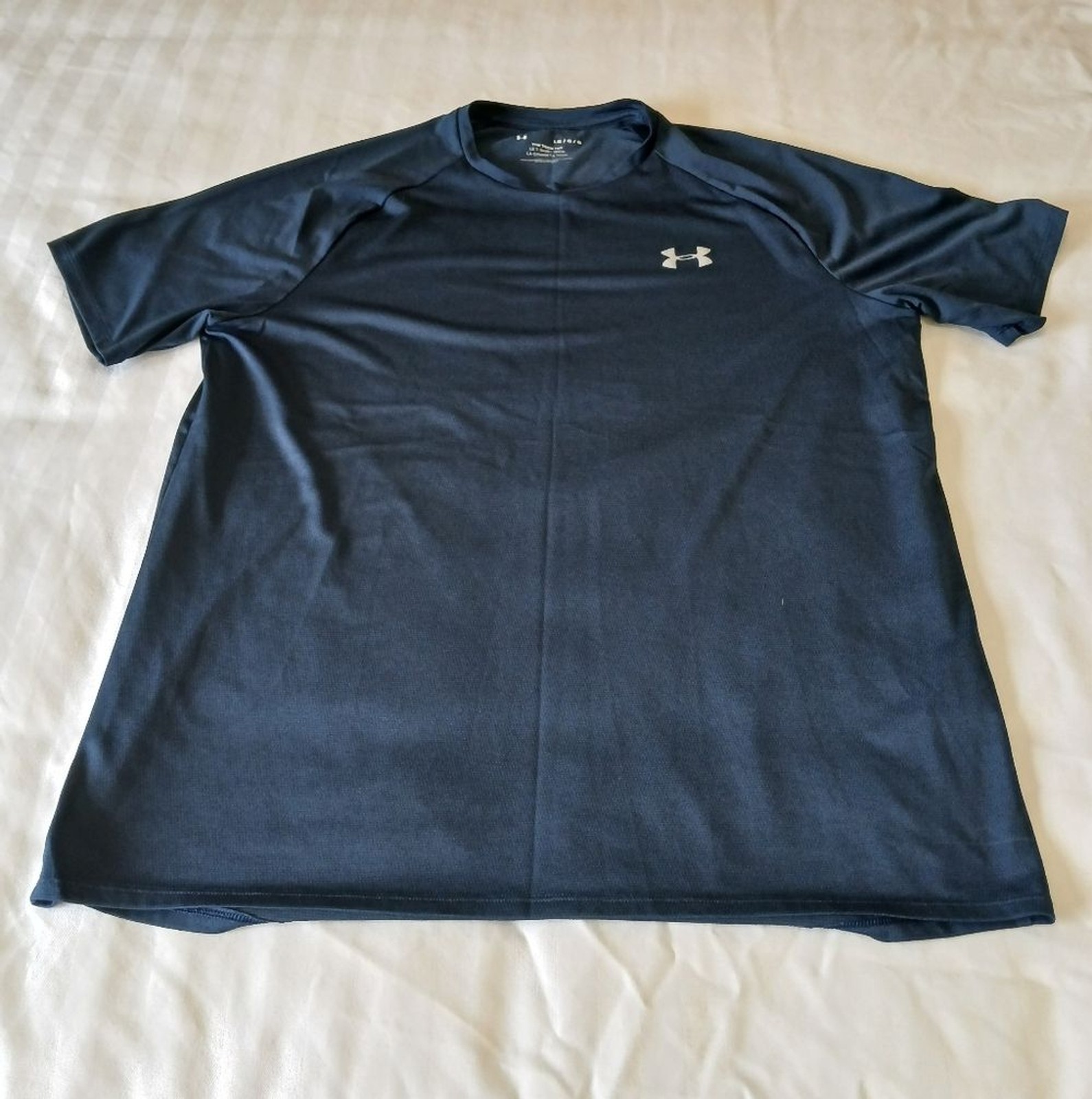 Under Armour The Tech Tee Dark Blue T-Shirt Men’s Size Large Fitness Running