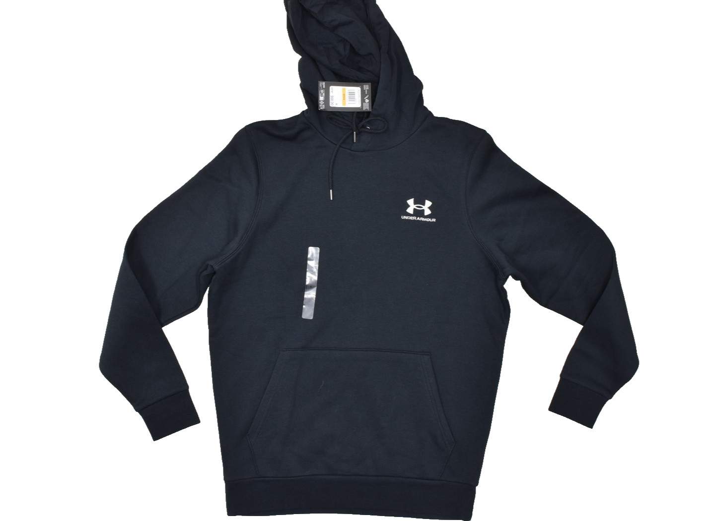 Under Armour Men’s Icon Fleece Hoodie Pullover Black Regular Size S Cotton NEW