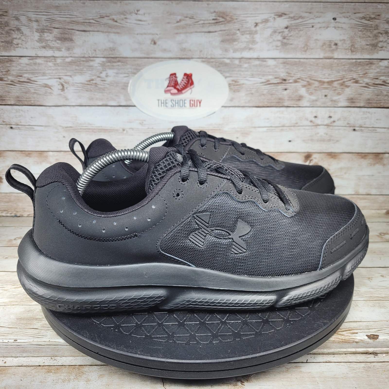 Under Armour Charged Assert 10 Sneakers Men’s 10.5 Black Lace Up Running Shoes