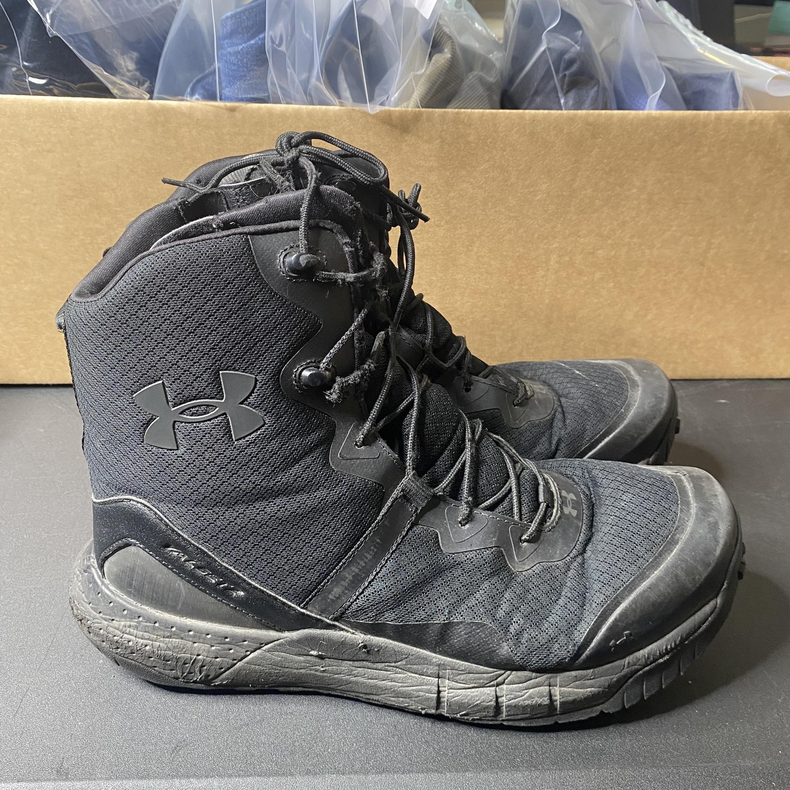 Under Armour Valsetz Micro G Boots Mens Size 13 Tactical Slip Oil Resistant