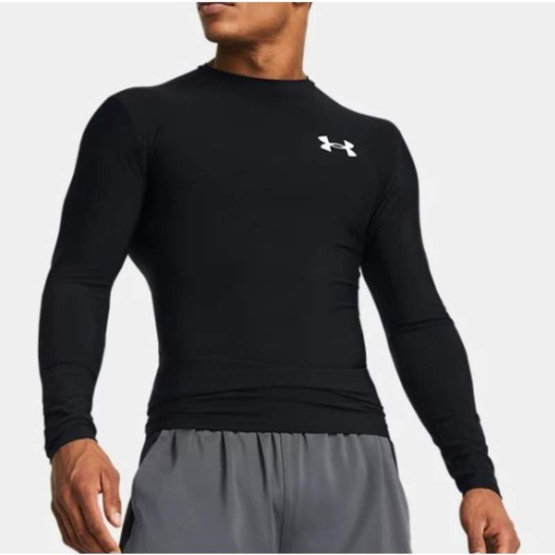NWT Under Armour Men’s HeatGear OG Compression Long Sleeve in Black size S