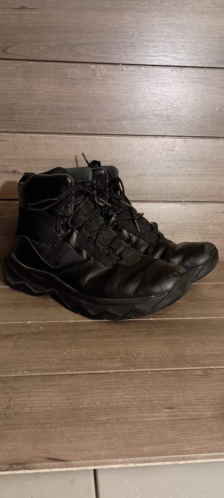 Under Armour Stellar G2 Tactical Boots Size 10.5 3025578-001 Black Lace Up *Read