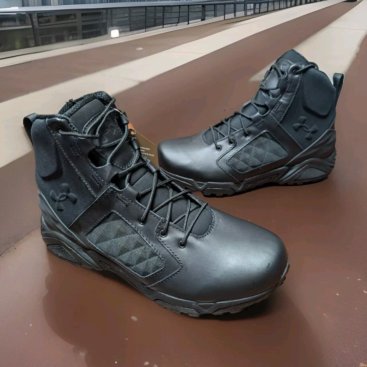 Under Armour UA Tac Zip 2.0 Black Men’s Tactical Hunting Boots Size 9.5 Logo NIB