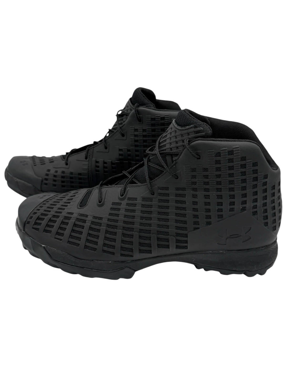 Under Armour UA Acquisition Tactical Boots Black Mens 12 Mid Top 1299241-001