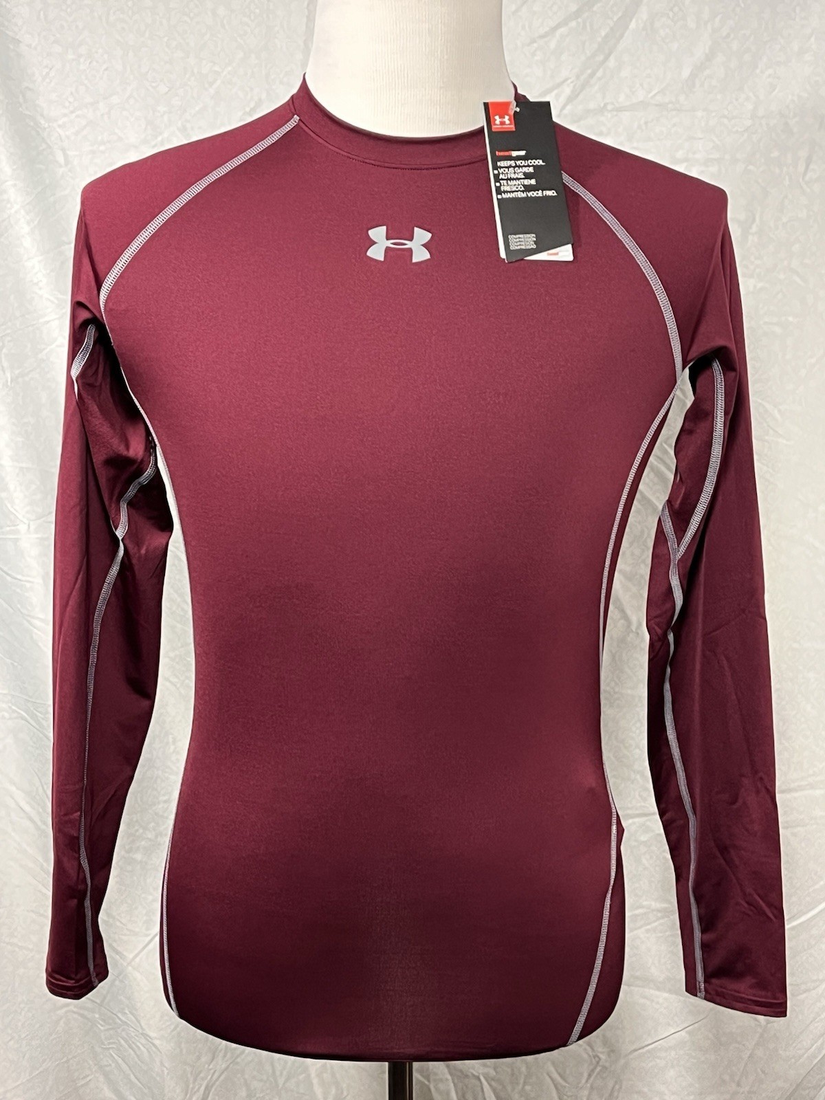 Under Armour HeatGear Compression Shirt Men’s L Long Sleeve NWT
