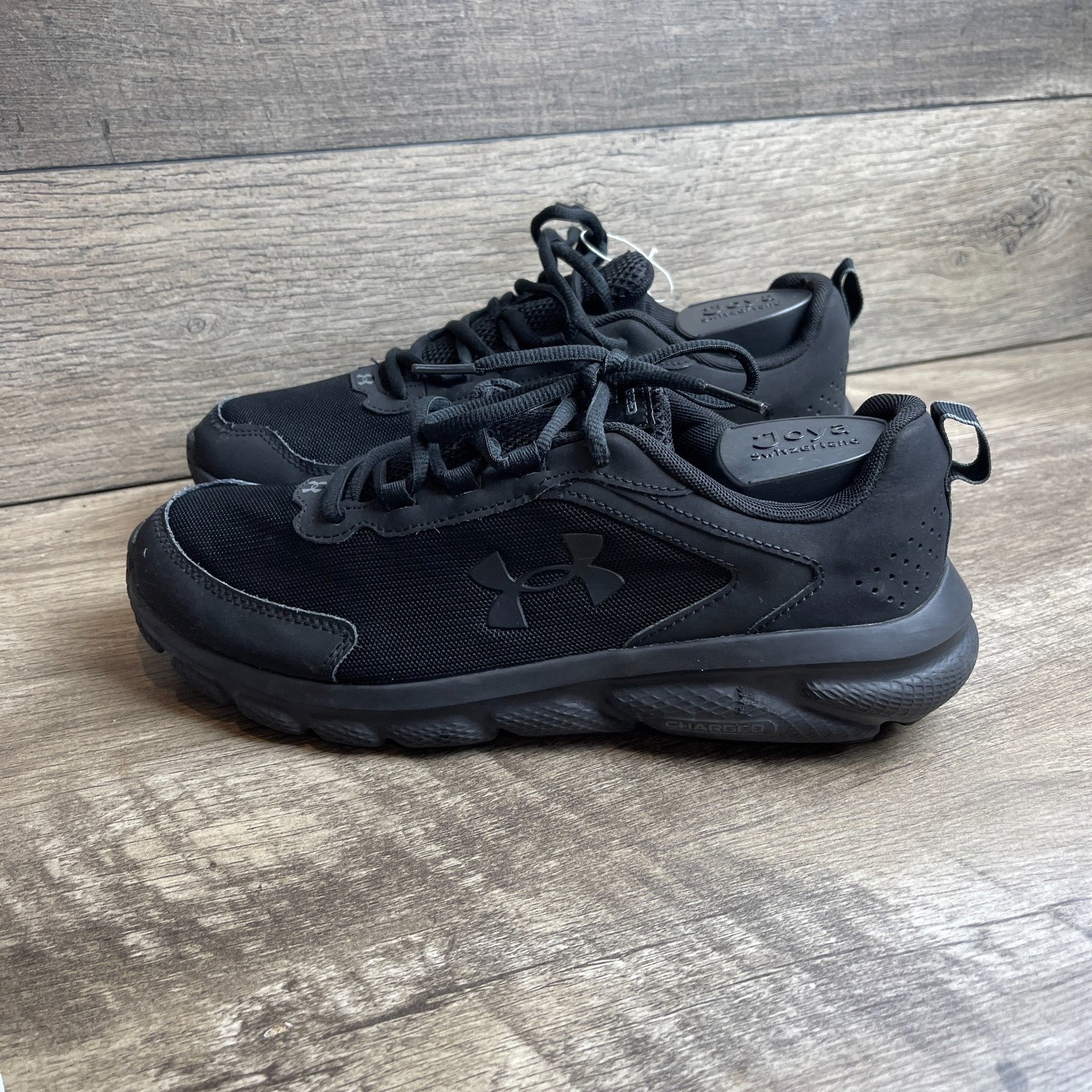 Under Armour Charged Assert 9 3024590-003 Mens 10.5 Running Shoes Black Sneakers