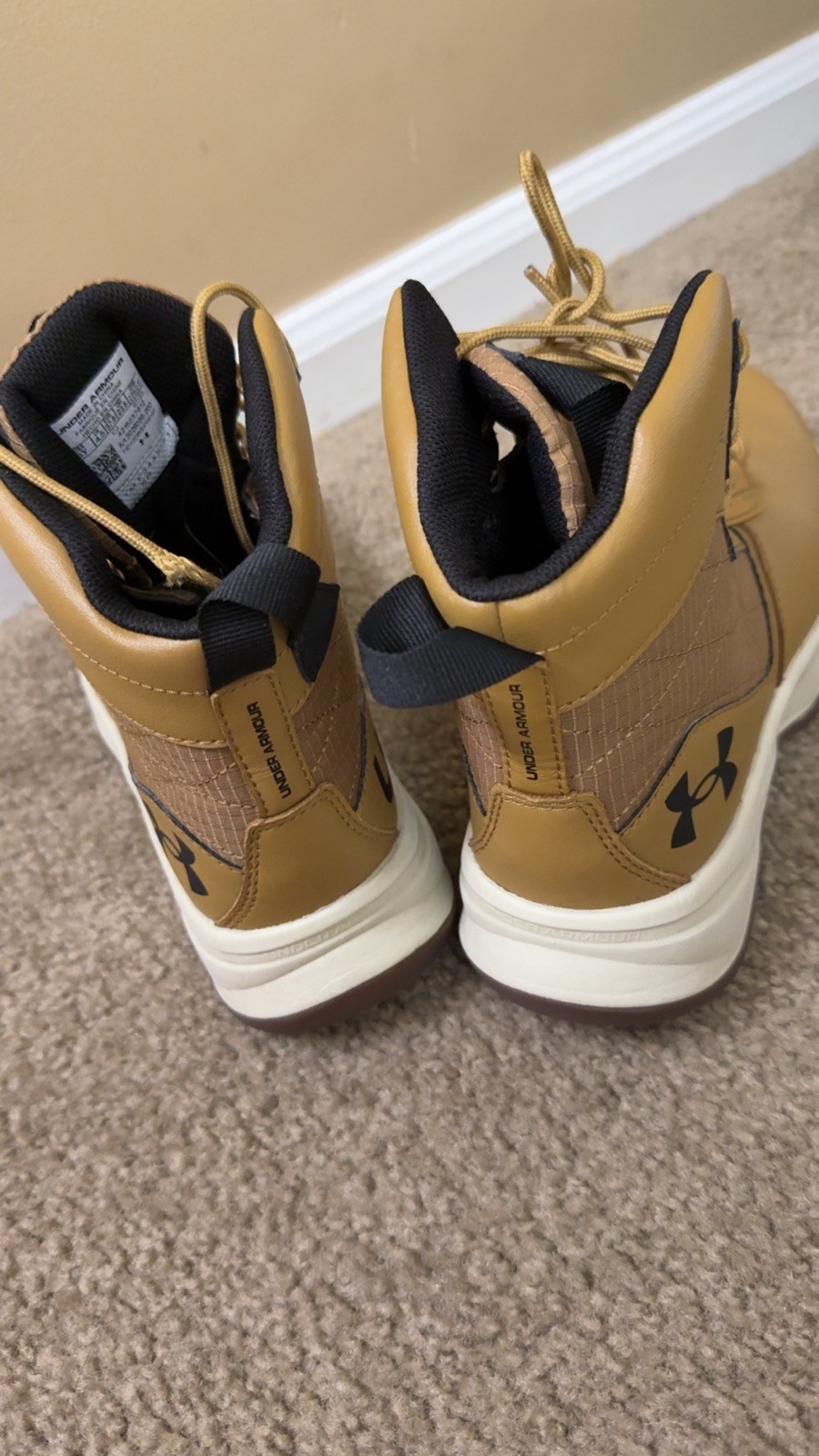 Under Armour Men’s UA Stellar G2 6″ Tactical Duty Brown Hiking Boots Mens Sz 5