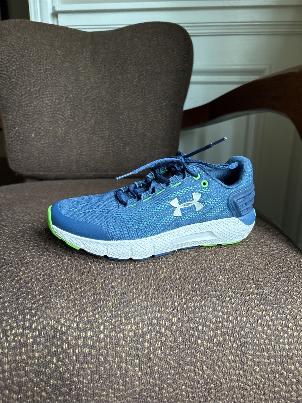 Under Armour Charged Assert 9 Running Shoe, Blue/Green