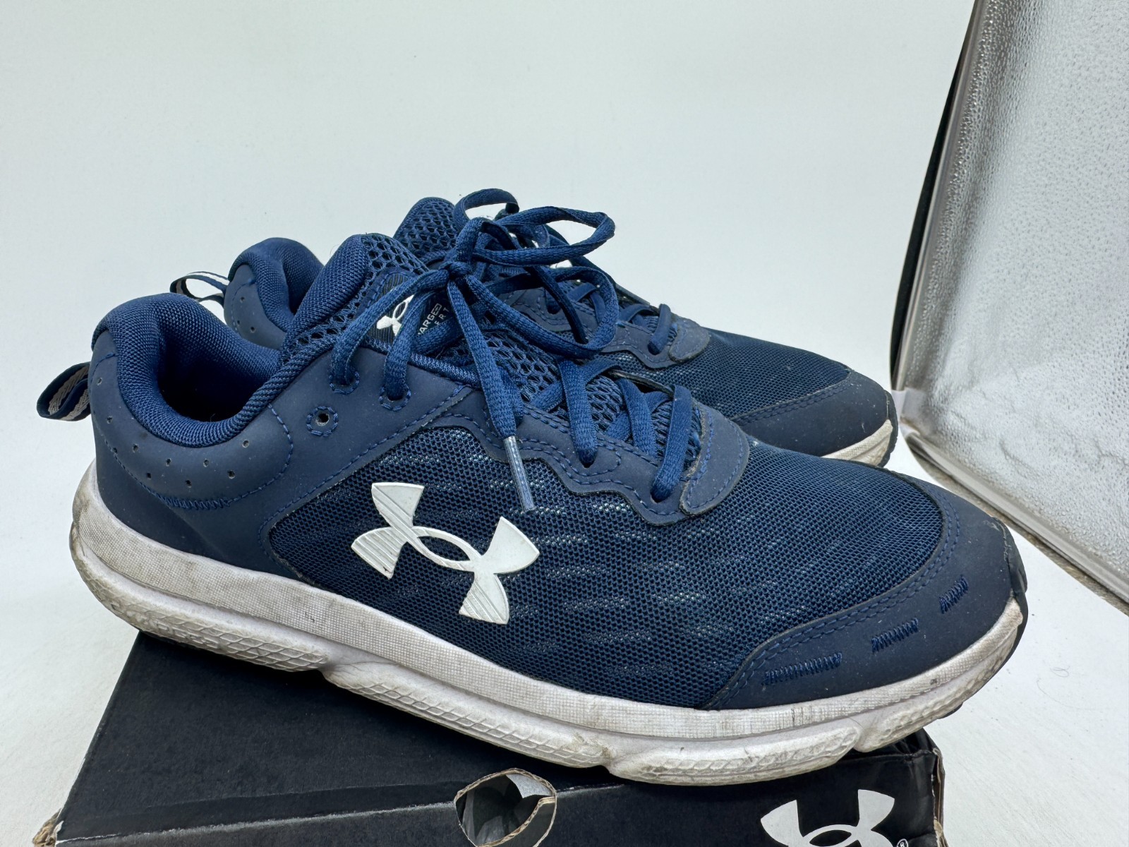 Under Armour Charged Assert 10 Athletic Running Sneakers Mens Academy Blue – 9.5