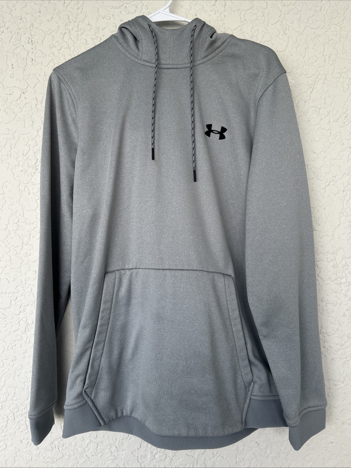 New UNDER ARMOUR ColdGear Loose Hoodie Sweatshirt Pullover Silver/Gray Men’s MED
