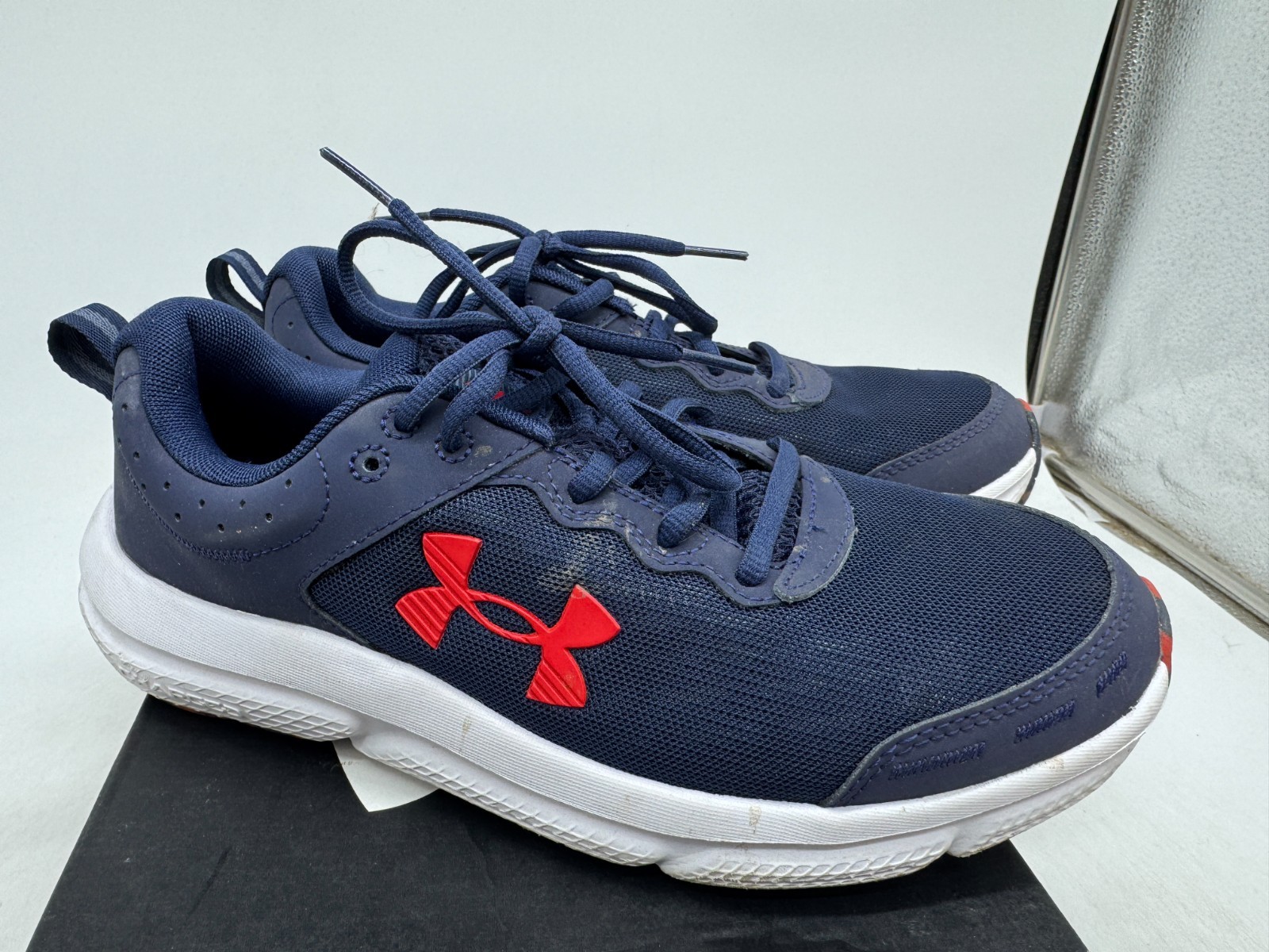 Under Armour Charged Assert 10 Running Shoes Men’s Blue Low Top Sneakers – 8