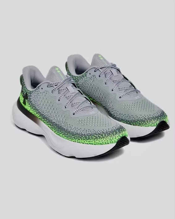 NEW Mens $100 UNDER ARMOUR UA Infinite Running Shoes 3027523-011 Grey Green 13