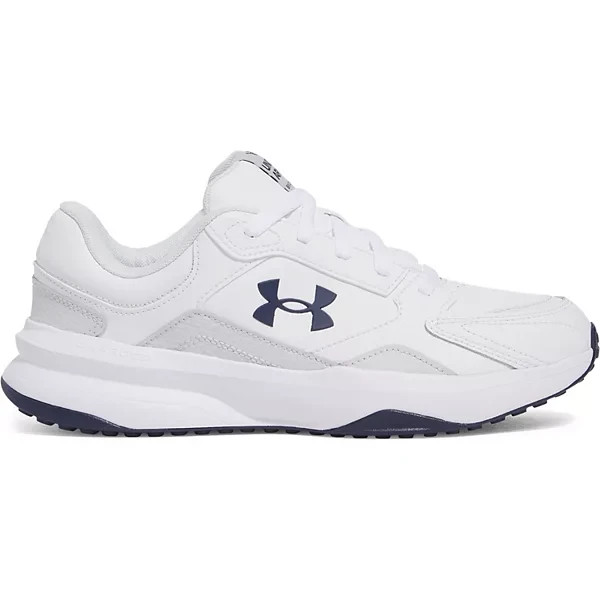 NEW Under Armour UA Edge LTHR White Training Shoes Sneakers Mens Size 8