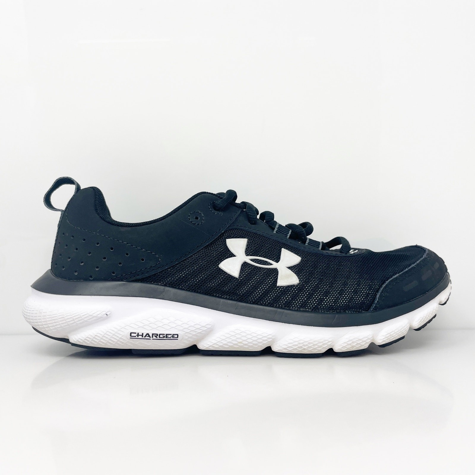 Under Armour Mens Charged Assert 8 3021952-001 Black Running Shoes Sneakers 7.5