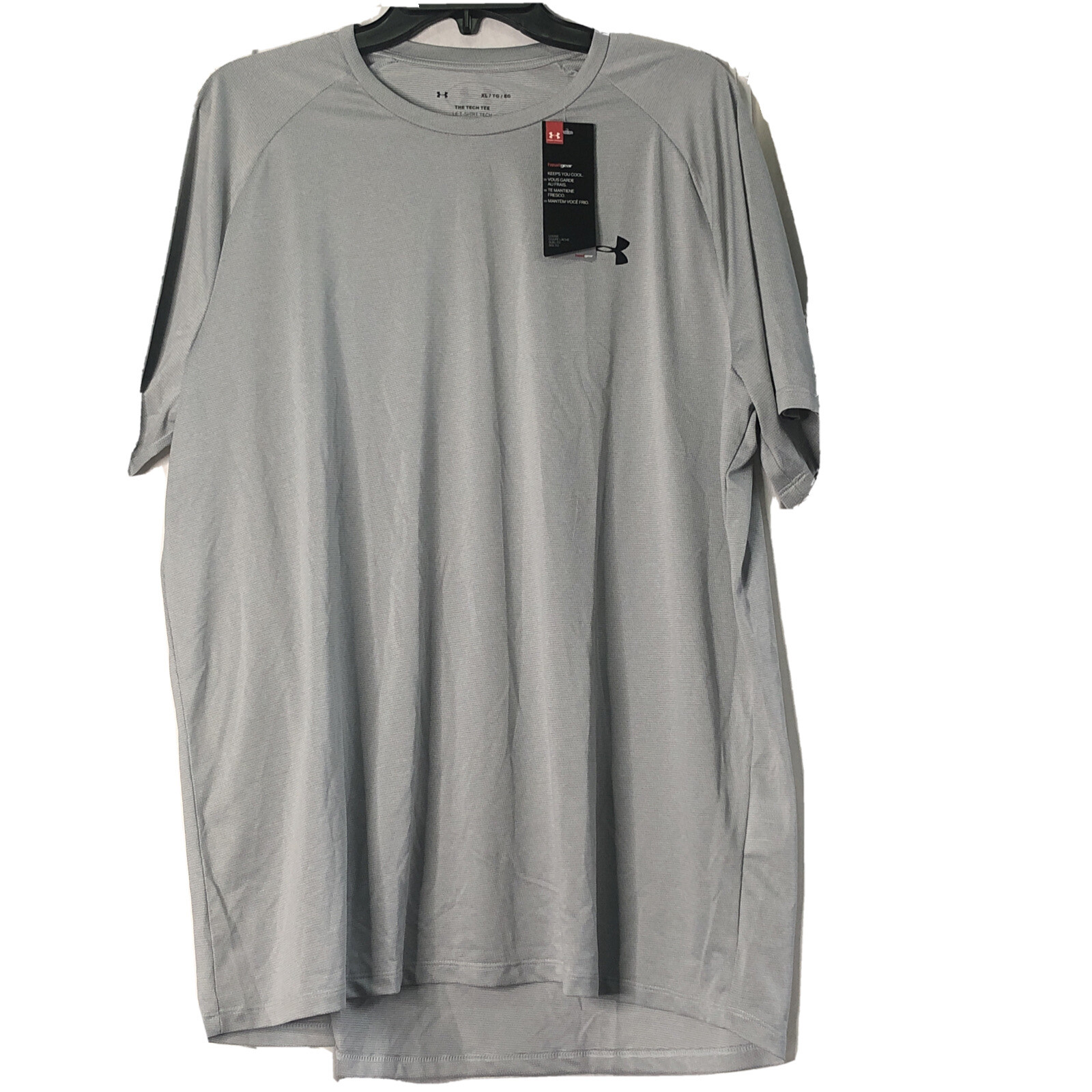 Under Armour Tech Short Sleeve T-Shirt Size M & XL  Gray BRAND NEW!