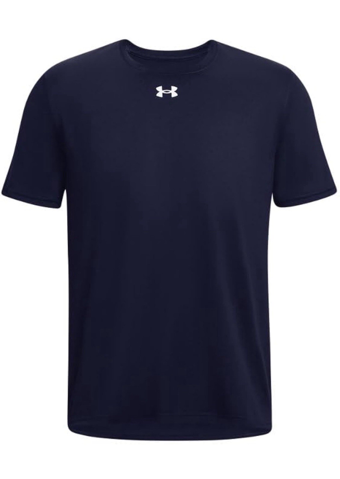 Under Armour Team Tech Mens Short Sleeve T-Shirt Medium Midnight Navy-White