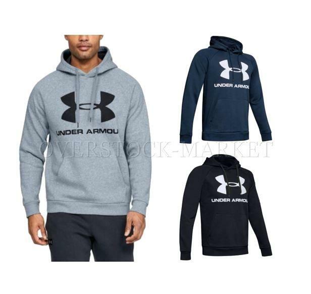 NEW! MENS UNDER ARMOUR COLDGEAR RIVAL SPORTSTYLE FLEECE HOODIE! 1345628 VARIETY