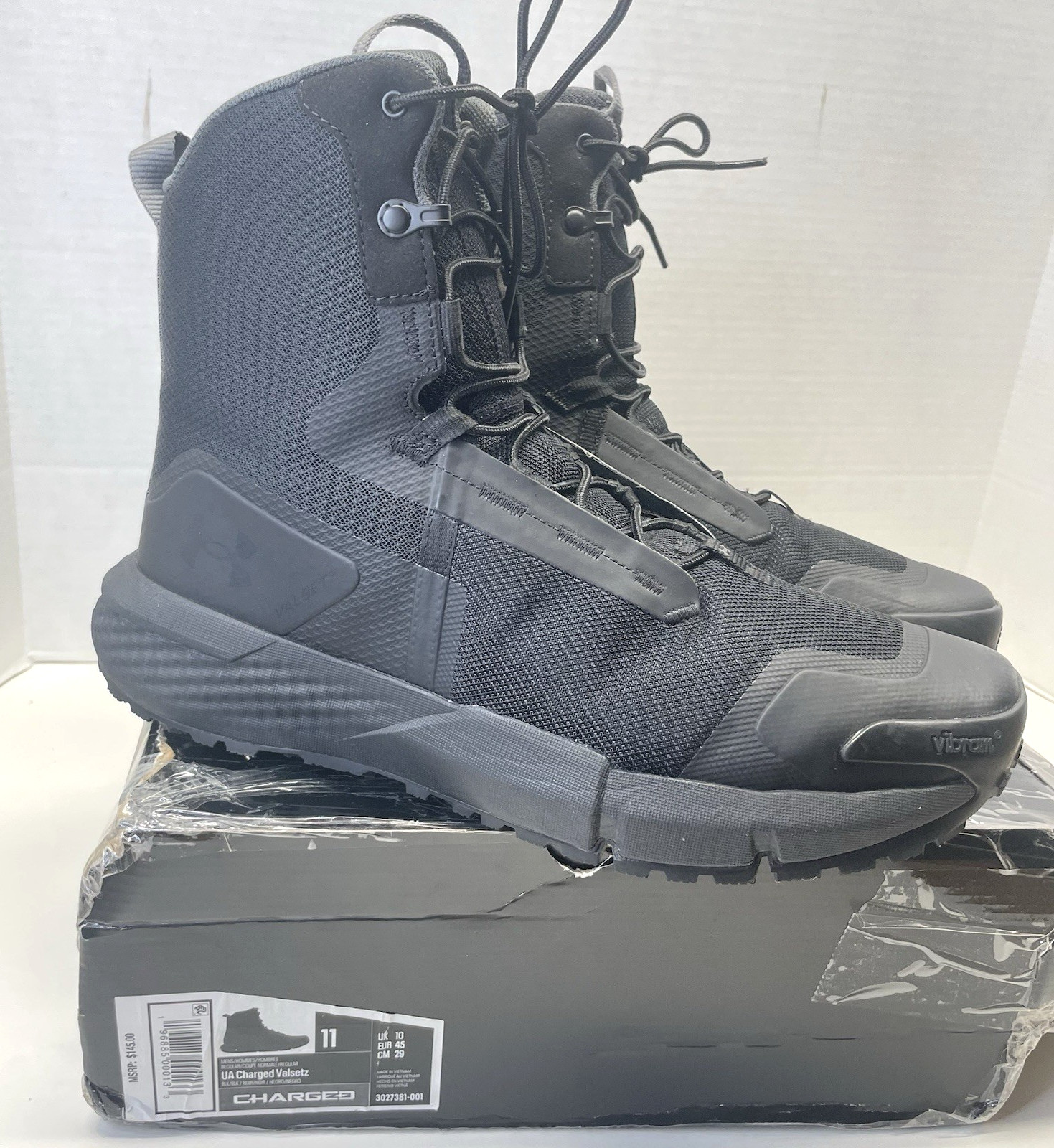 Under Armour Men’s Charged Valsetz Military and Tactical Boot SIZE 11 – Black