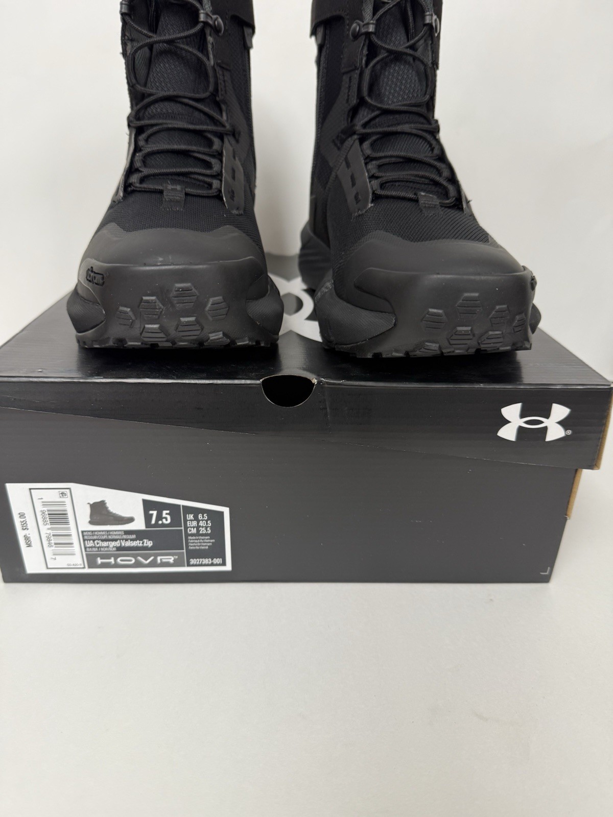 Under Armour Men Charged Valsetz Military and Tactical Boots Black Men’s 7.5