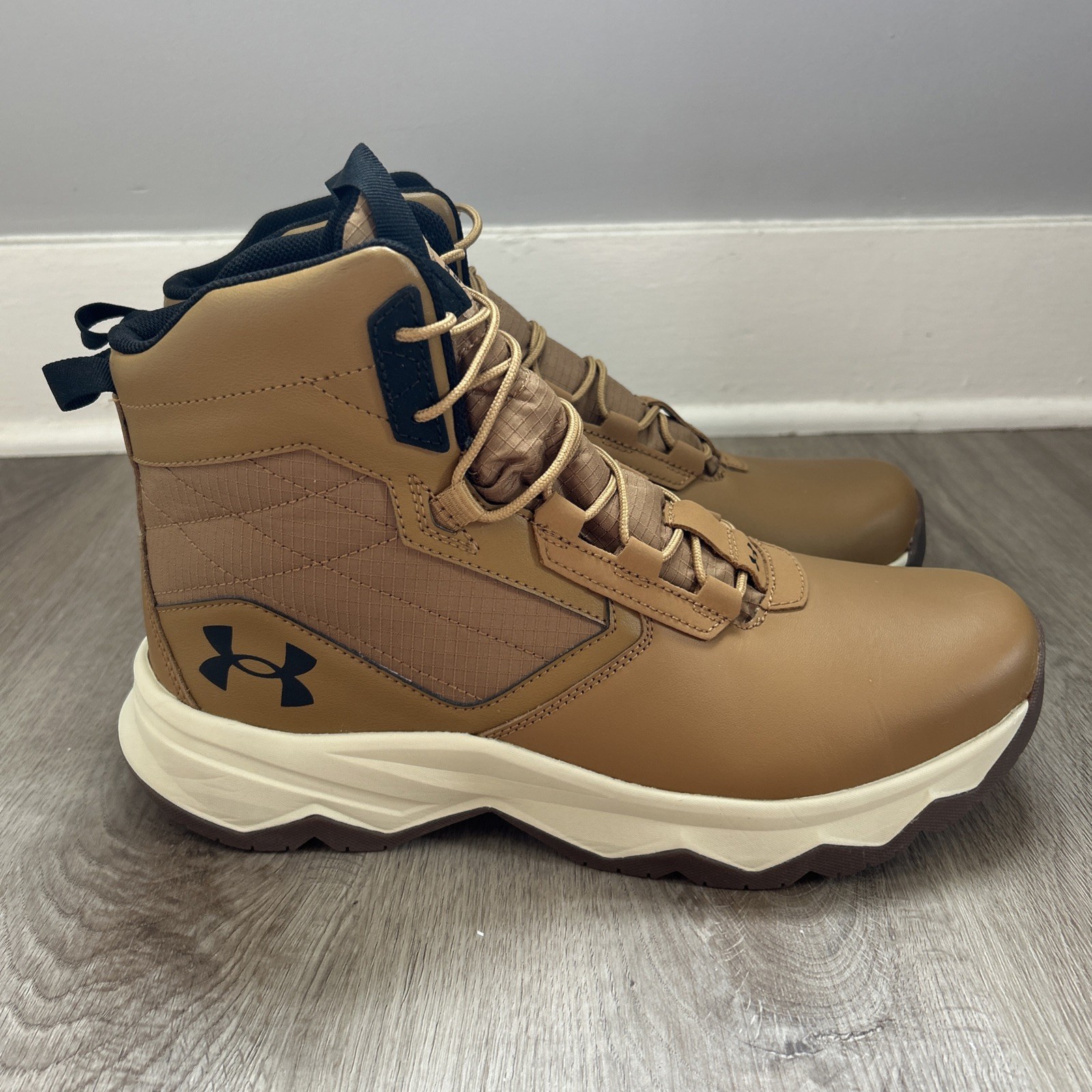 Under Armour UA Stellar G2 6″ Mens 11.5 Tactical Hiking Boots Brown 3025578-200