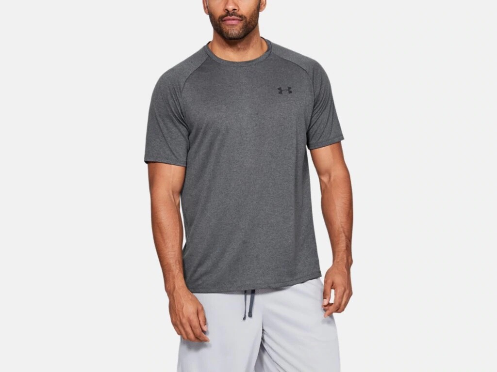 Under Armour Men’s UA Tech 2.0 Short Sleeve Shirt 1326413 Carbon Heather