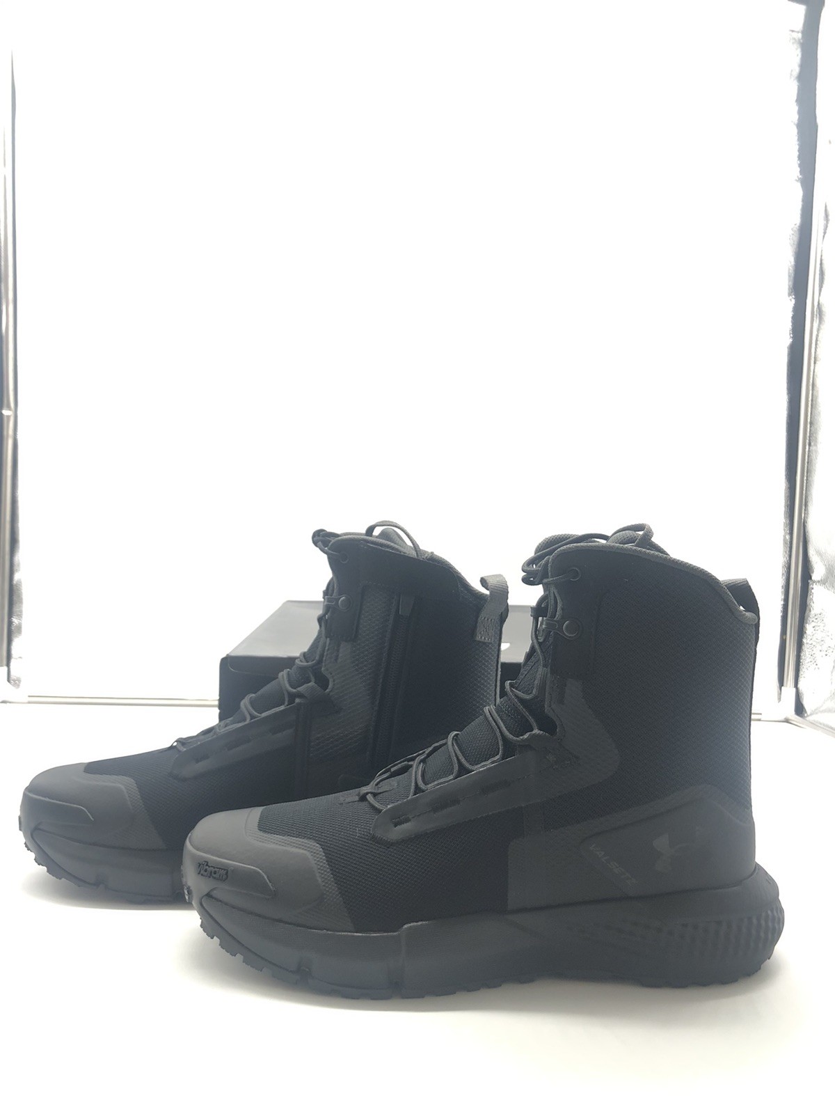 Under Armour Charged Valsetz Zip Tactical Boots Black Size 9 Men’s 3027383-001*