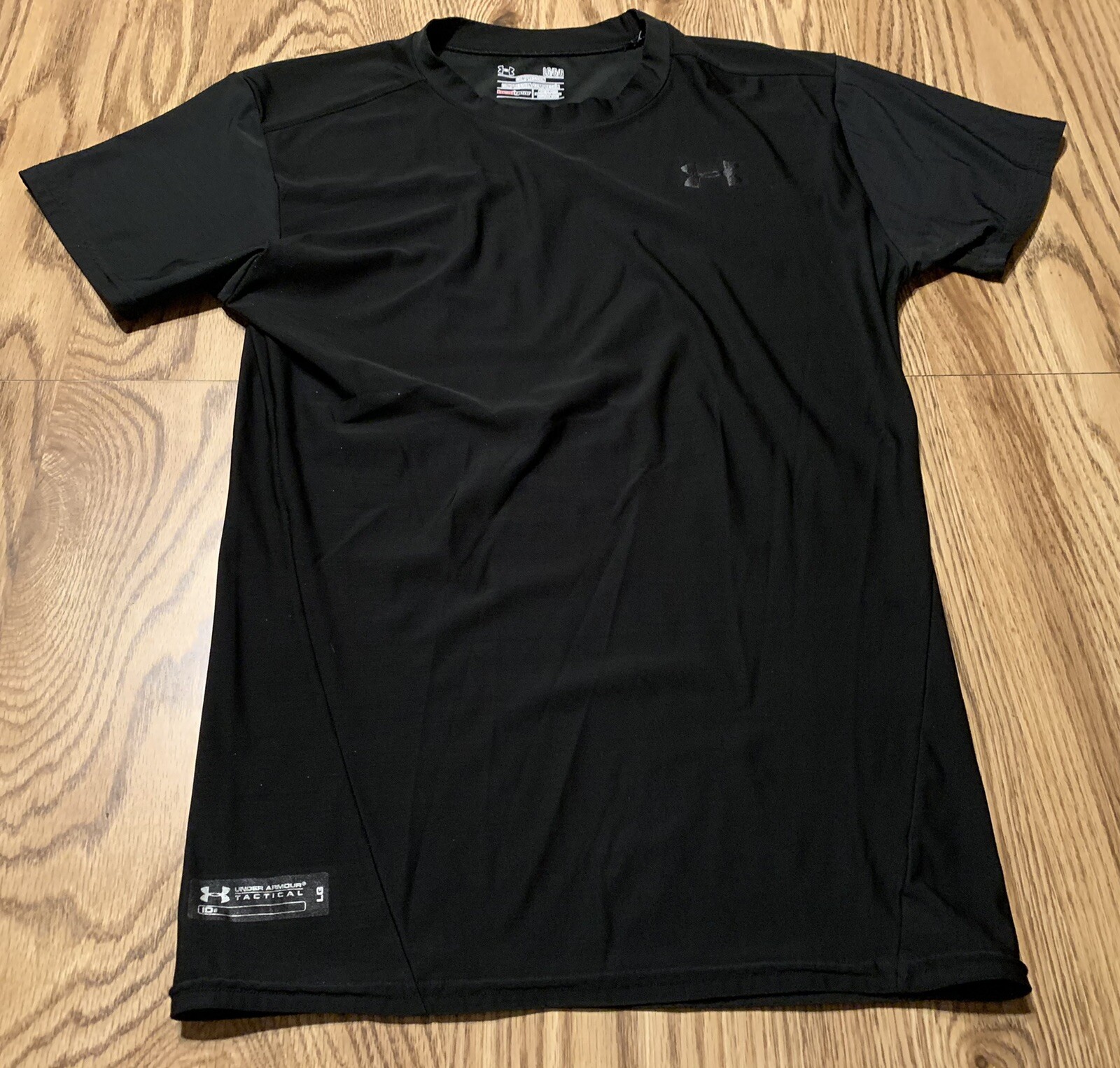 Under Armour Men’s Tech Tee Crew Neck Training T-Shirt, Black, Size L EUC