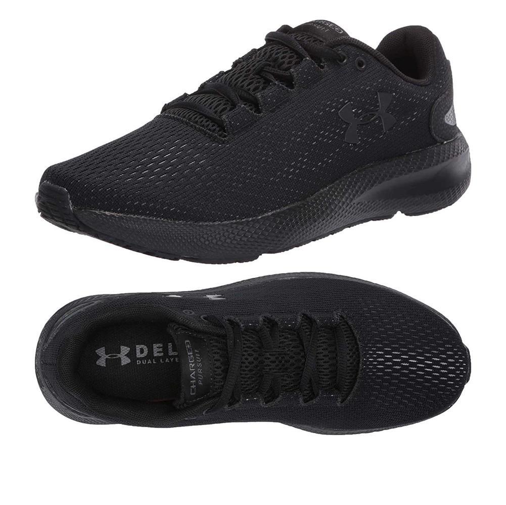 NEW Under Armour Mens Athletic Sneakers Charged Pursuit 2 Running Lace-Up Shoes