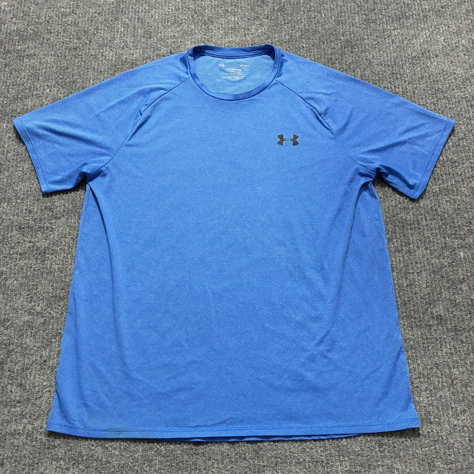 Under Armour The Tech Tee Shirt Mens Size Large Blue Activewear Short Sleeve