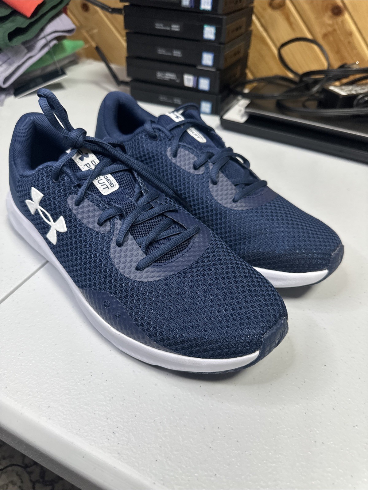 Under Armour 3026518 Men’s UA Charged Pursuit 3 Big Logo Running Athletic Shoes