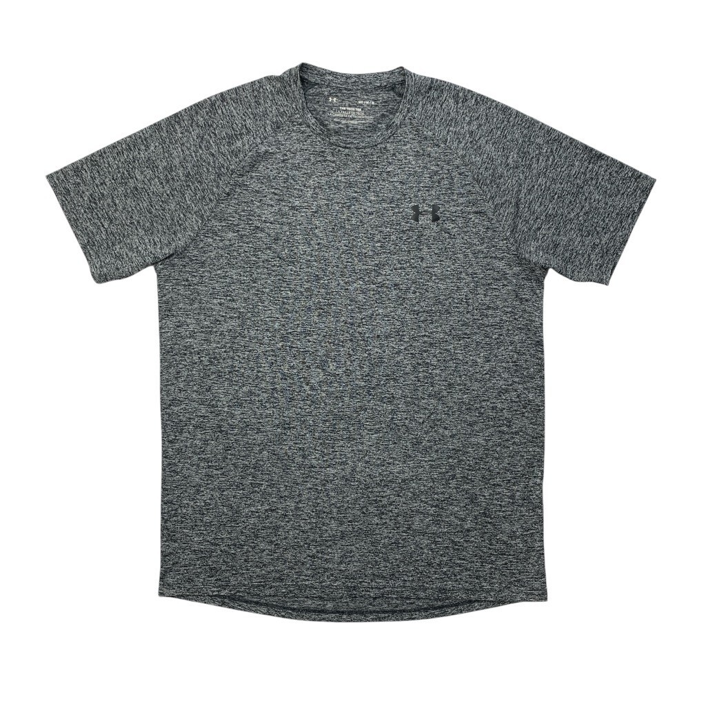 Under Armour T Shirt Mens M Medium Grey The Tech Tee Crew Neck Short Sleeve