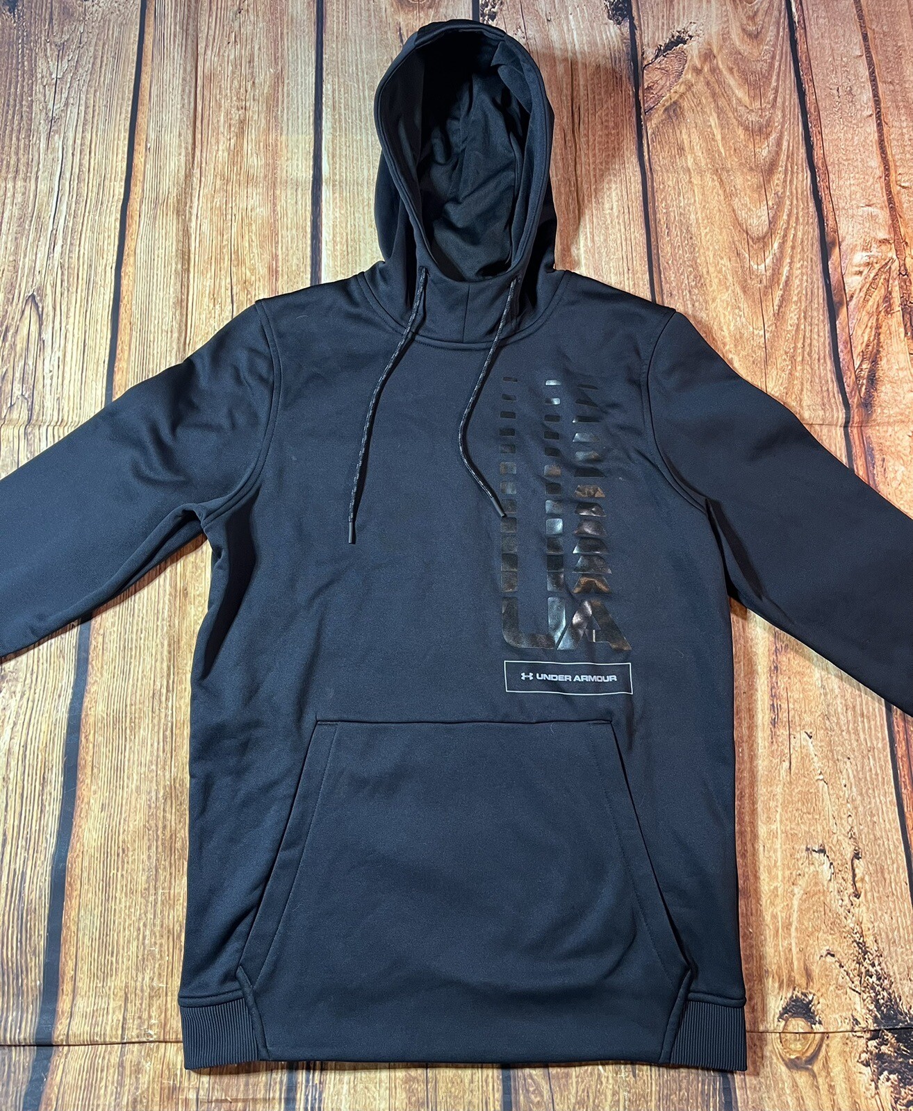 Under Amour Coldgear Hoodie Sweatshirt Black-ops Men’s Size Small Logo Gym Train