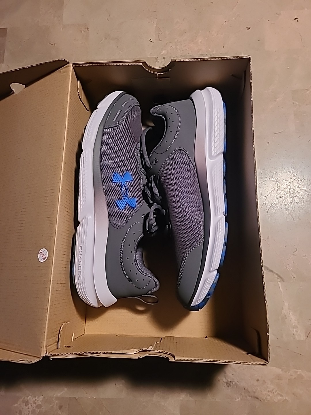 Under Armour Men’s UA Charged Assert 10 Running Shoes Castlerock/Castlerock/Team