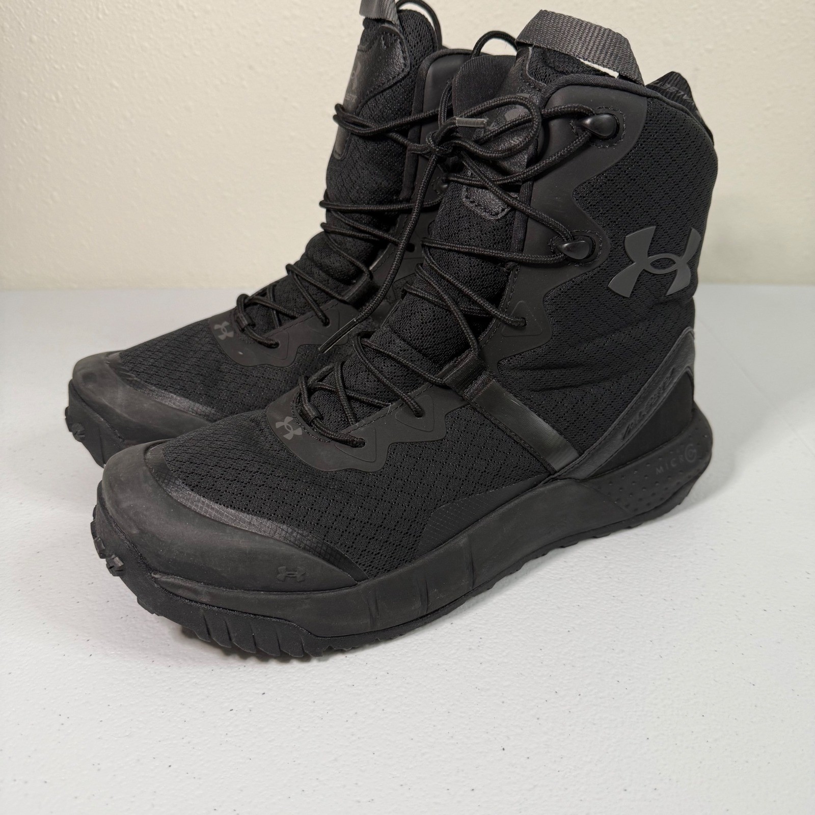 Under Armour Black Tactical Boots Men’s Size 8 UA Valsetz Zip Military