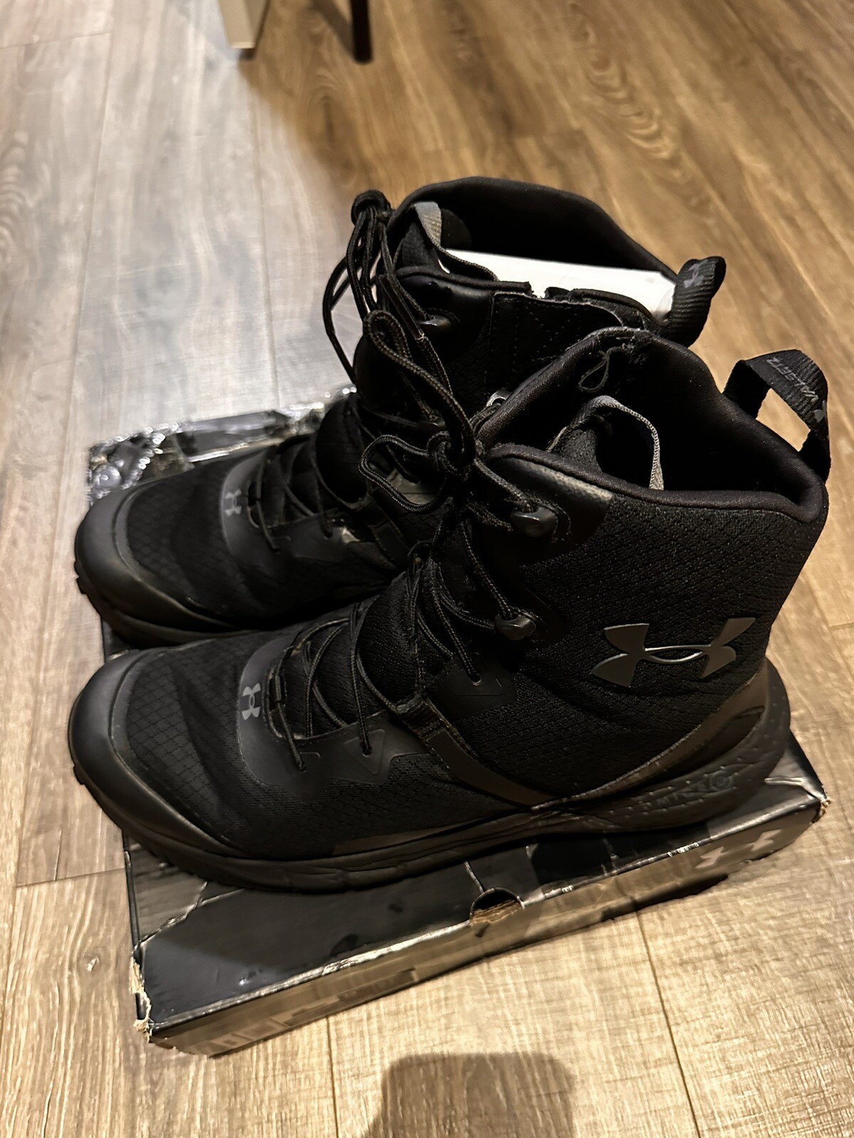 UNDER ARMOUR MENS VALSETZ MICRO-G SIDE-ZIP 6″ TACTICAL BOOTS Size 13