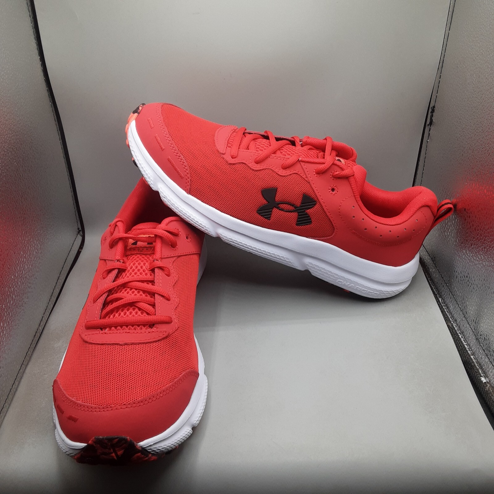 Under Armour Men’s Charged Assert 10 Running Shoes 13 Red Black D352