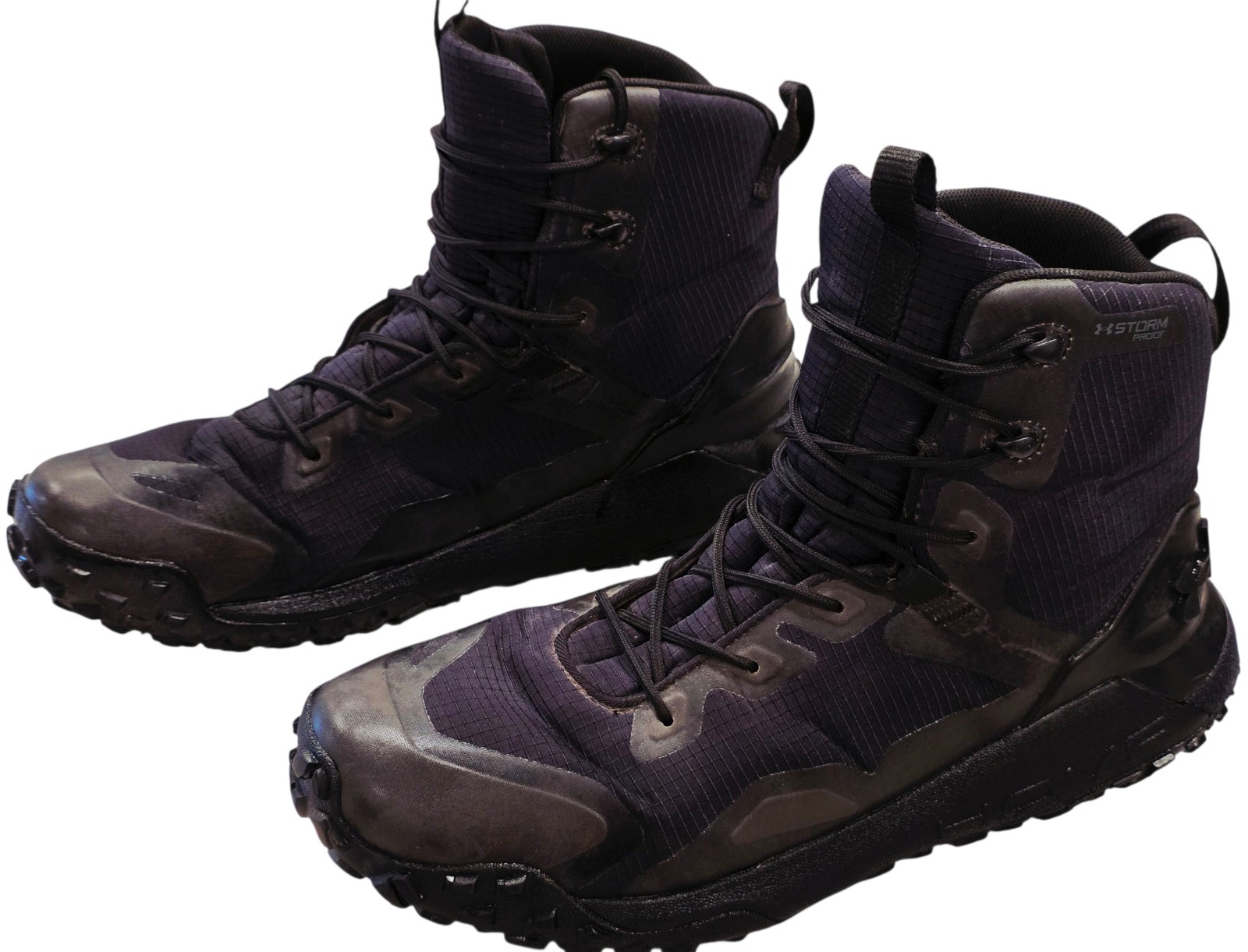 Men’s Under Armour Hovr Dawn WP Hiking Boots Triple Black Sz 12 3023105-001