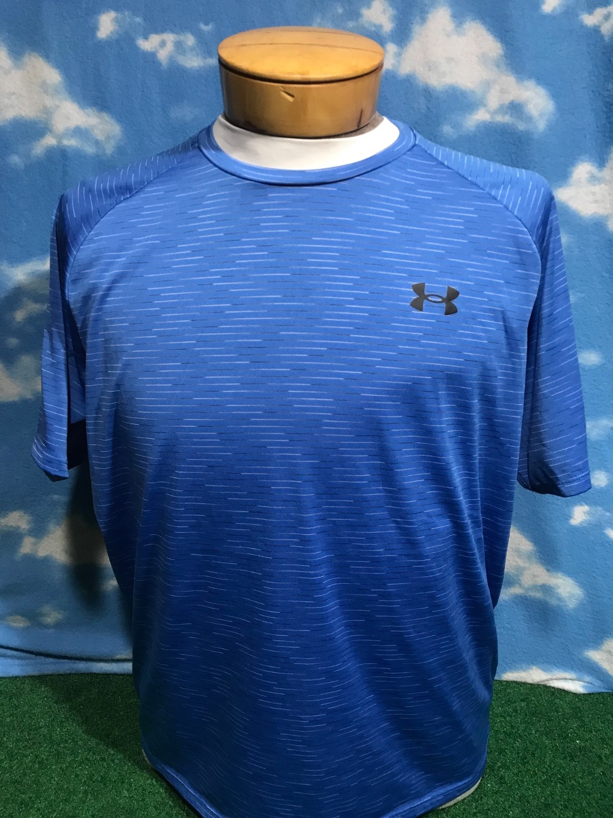 Under Amour Armor Shirt T-Shirt Blue Large L The Tech Tee Loose C29