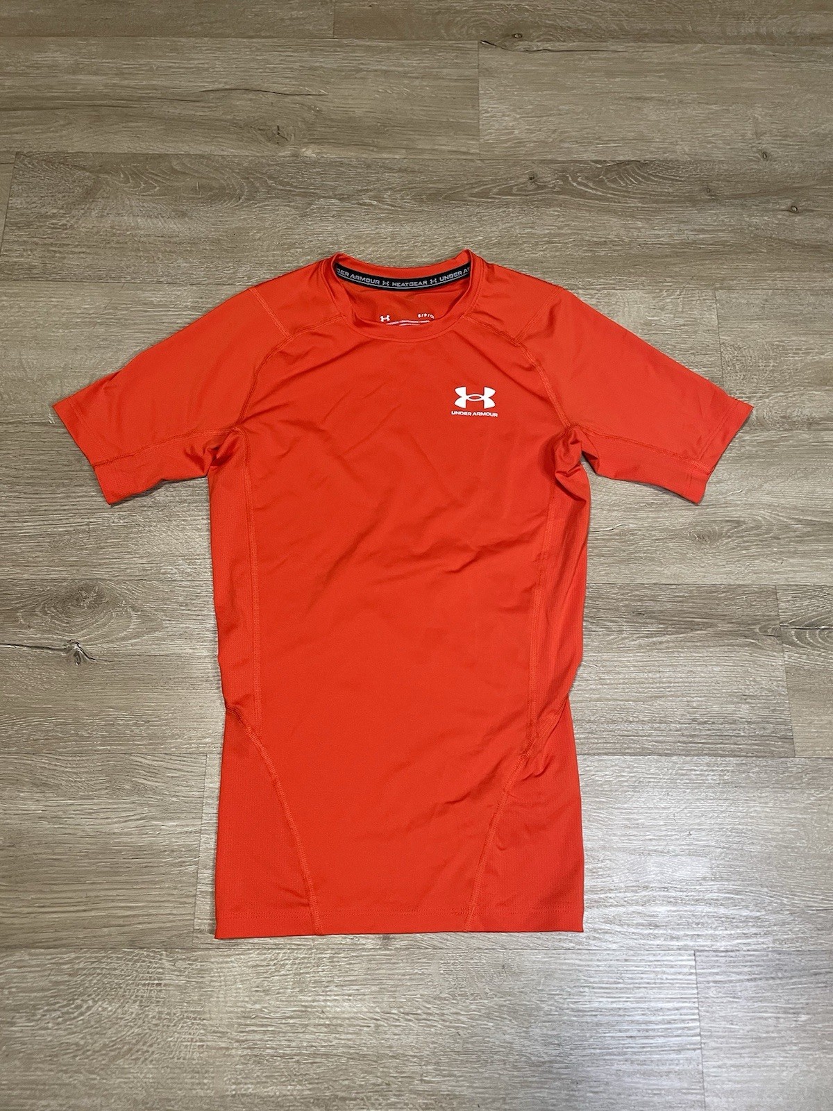 Under Armour Men’s Sz S Red HeatGear Compression Short Sleeve Athletic Shirt