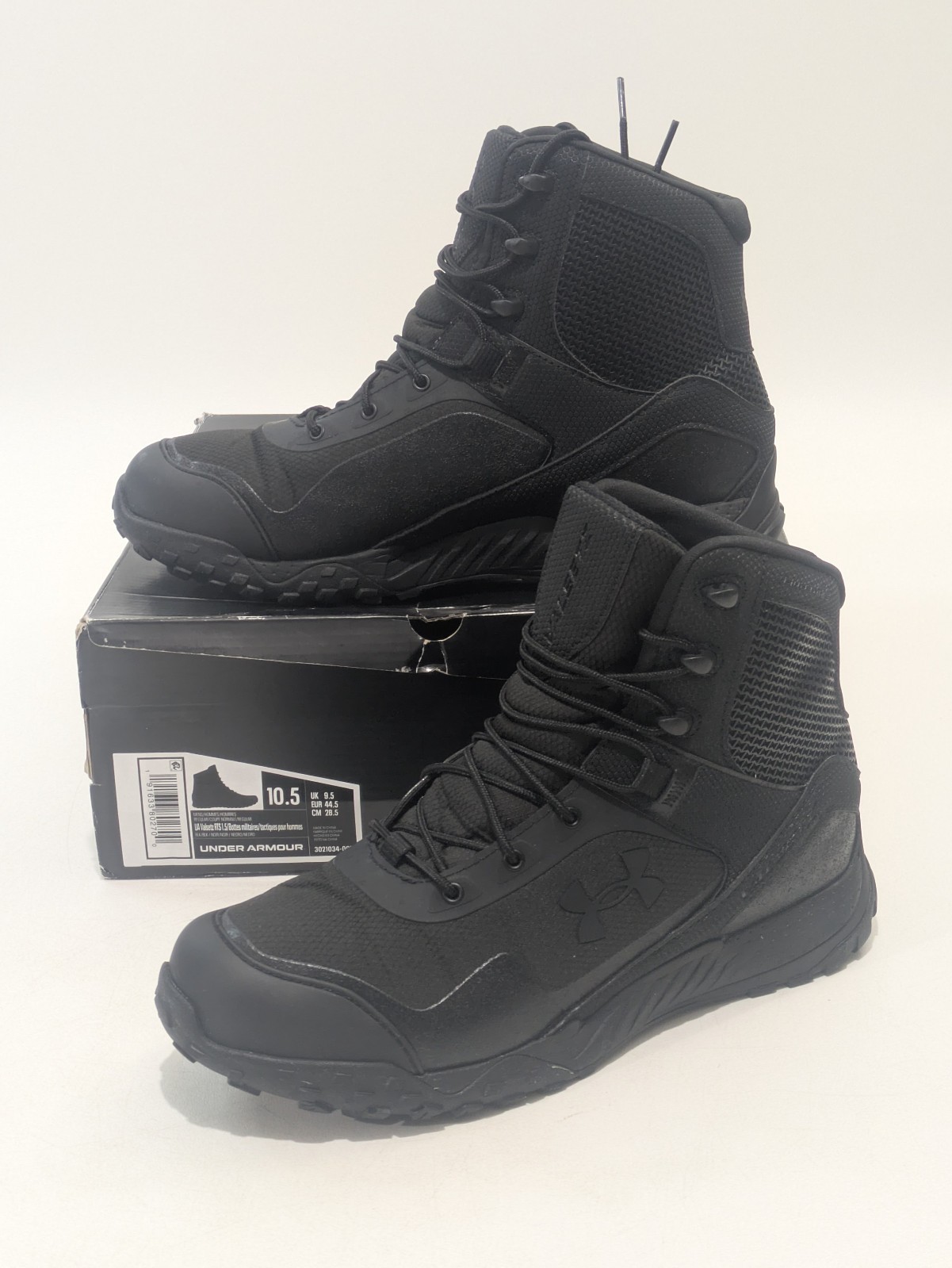 Under Armour Valsetz RTS 1.5 Tactical Boots Black Men’s 10.5 3021034-001