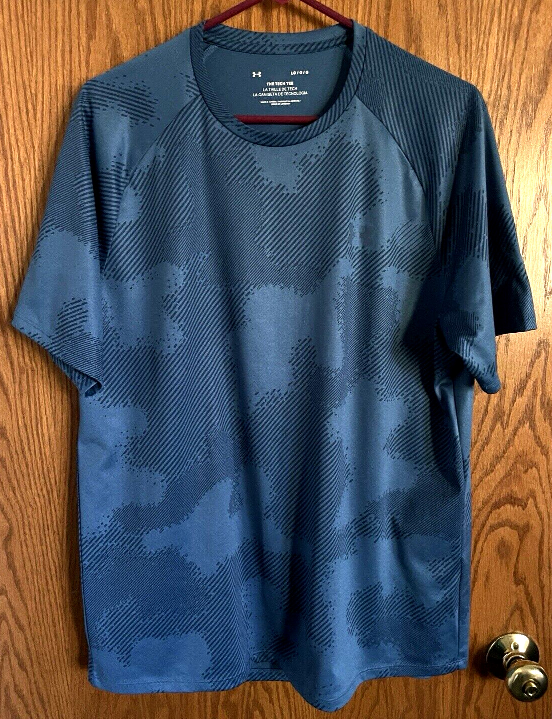 Under Armour Blue The Tech Tee Workout Shirt Short Sleeves Men’s Size Large