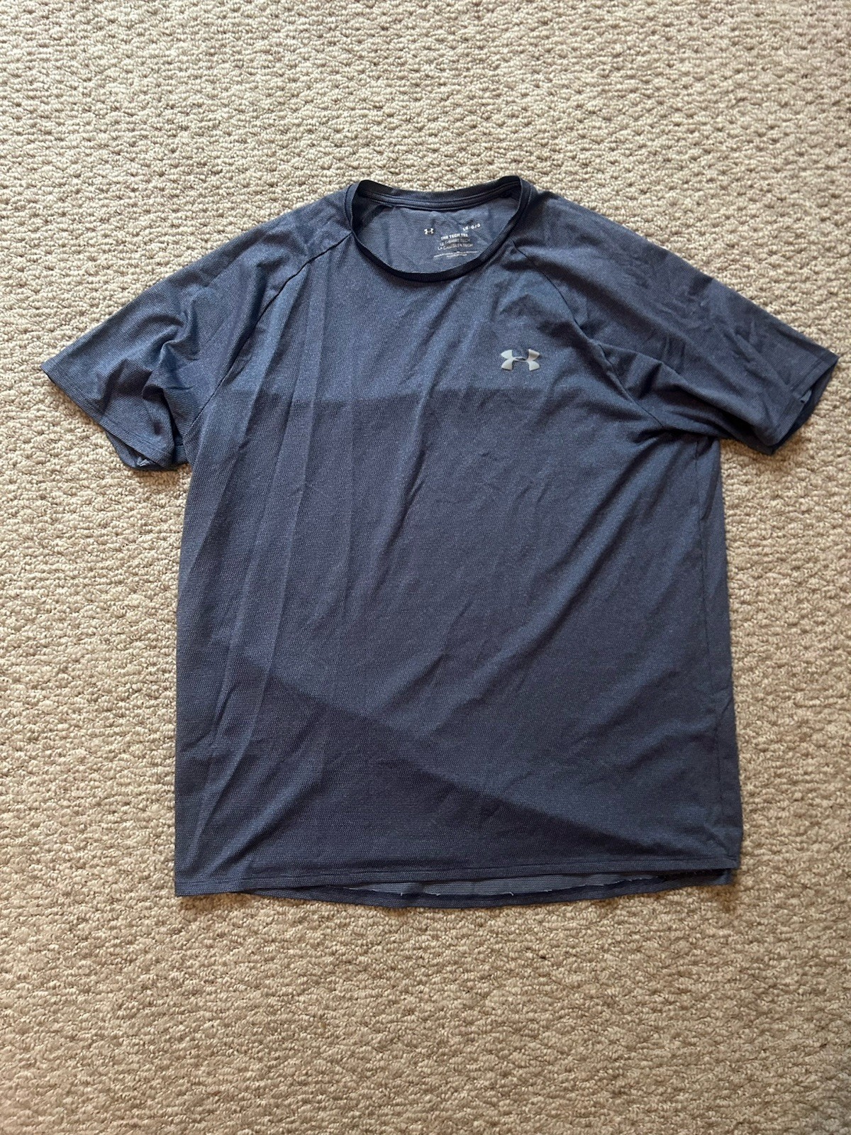 Under Armour UA Tech “The Tech Tee” Short Sleeve T-Shirt – Blue, Size Large