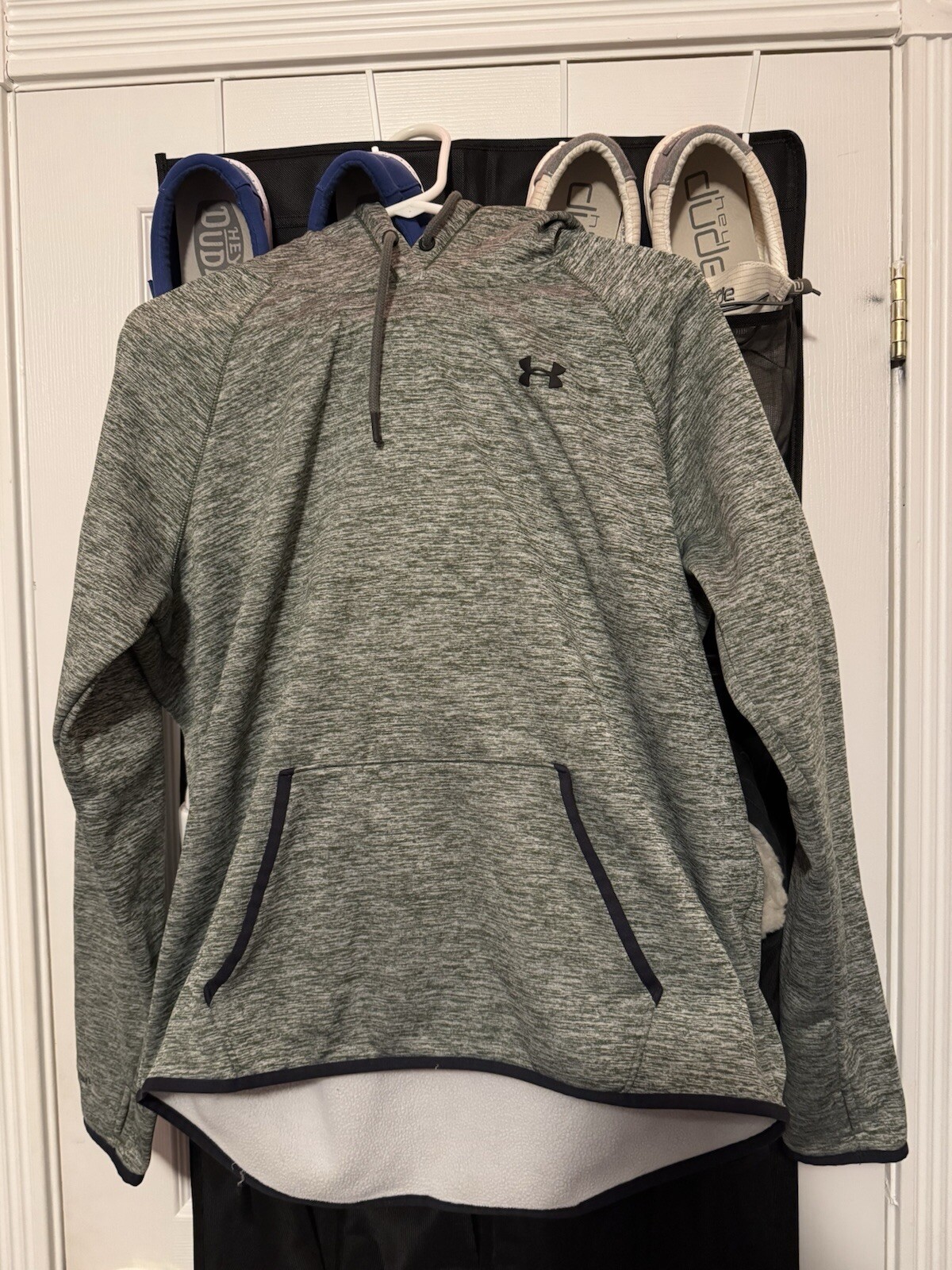 Under Armour Hoodie Sweatshirt Mens lard Coldgear Gray Black dark green