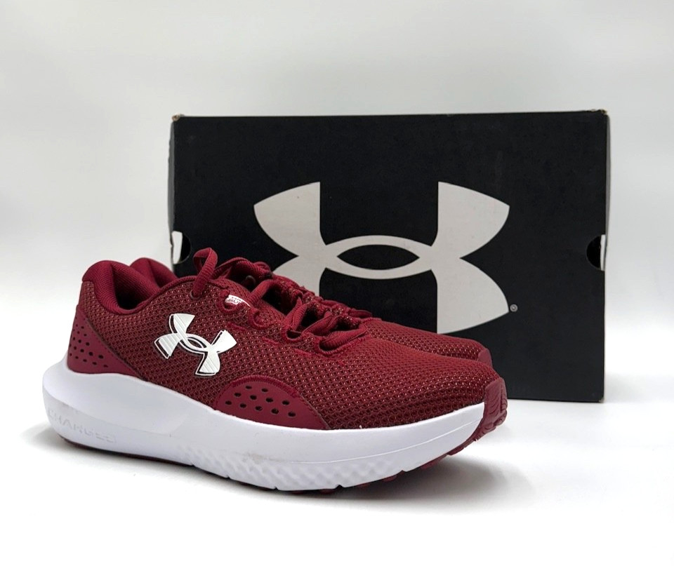 Under Armour UA CHARGED SURGE 4 Men’s NEW Running Sneaker Red Multiple Sizes