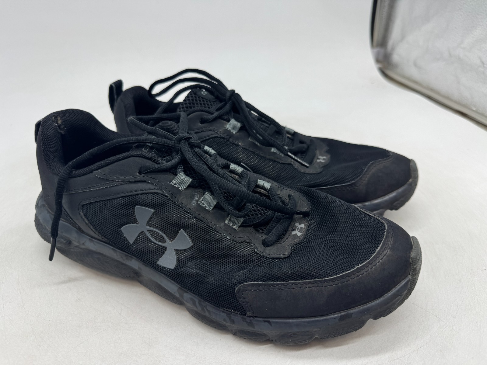 Under Armour Charged Assert 9 Athletic Running Sneakers Men’s Black Camo – 10